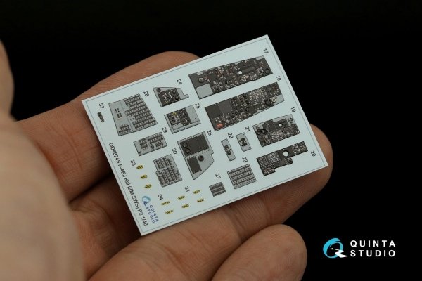 Quinta Studio QD48245 F-4EJ Kai 3D-Printed &amp; coloured Interior on decal paper (ZM SWS) 1/48