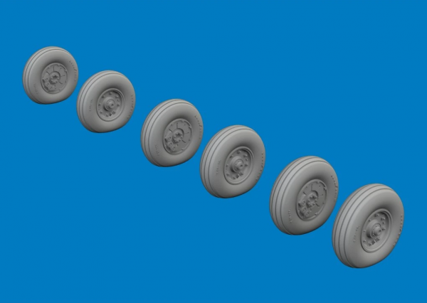 Eduard 672393 Chinook HC.1 wheels AIRFIX 1/72