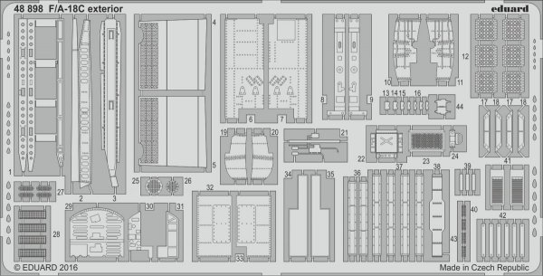 Eduard 48898 F/ A-18C exterior KINETIC MODEL 1/48