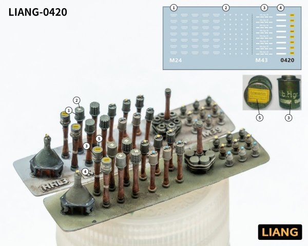 Liang 0420 3D-Print German Grenade WWII x 46 1/35
