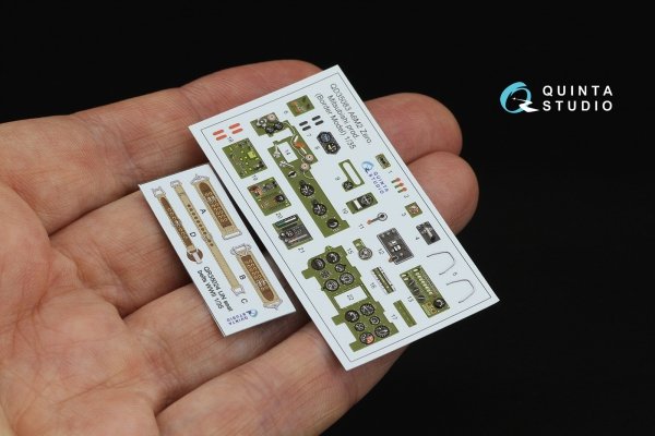 Quinta Studio QD35083 A6M2 Zero (Mitsubishi Prod.) 3D-Printed &amp; coloured Interior on decal paper (Border Model) 1/35