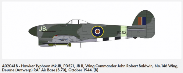 Airfix 02041B Hawker Typhoon Mk.IB 1/72