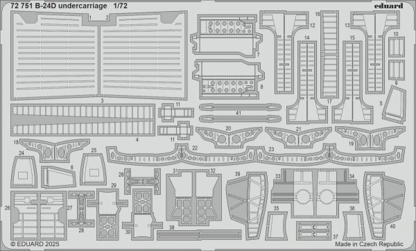 Eduard BIG72190 B-24D part II for AIRFIX 1/72