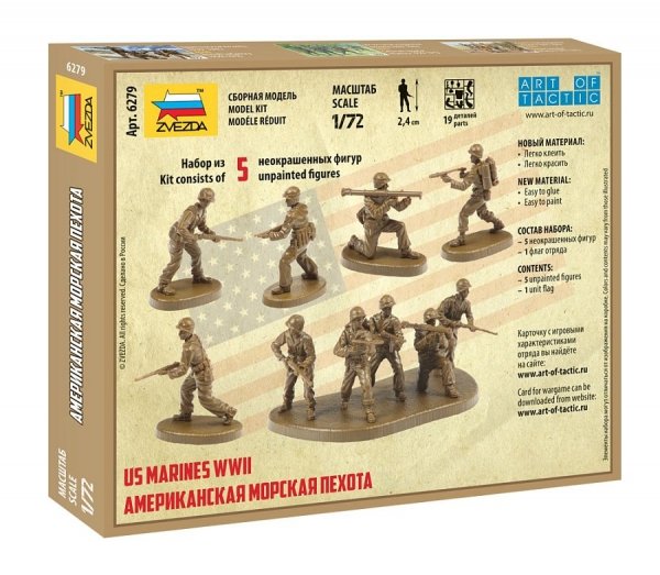 Zvezda 6279 US Marines WWII 1/72
