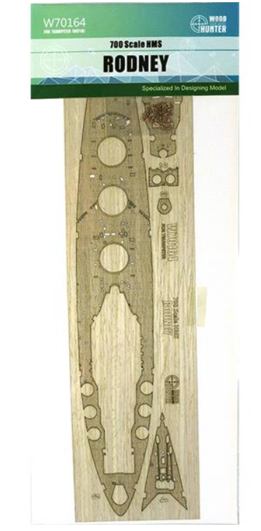 Wood Hunter W70164 HMS Rodney (Trumpeter 06718) 1/700