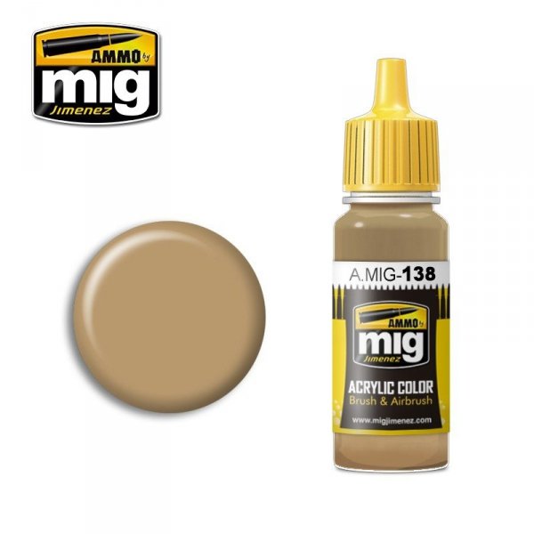 AMMO of Mig Jimenez 0138 DESERT YELLOW 17ml