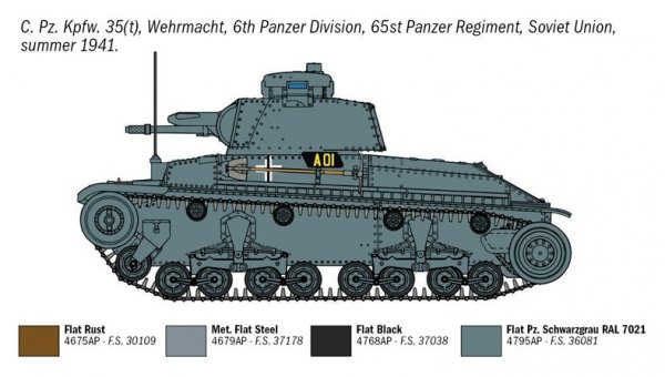 Italeri 7084 Pz. Kpfw. 35(t) 1/72