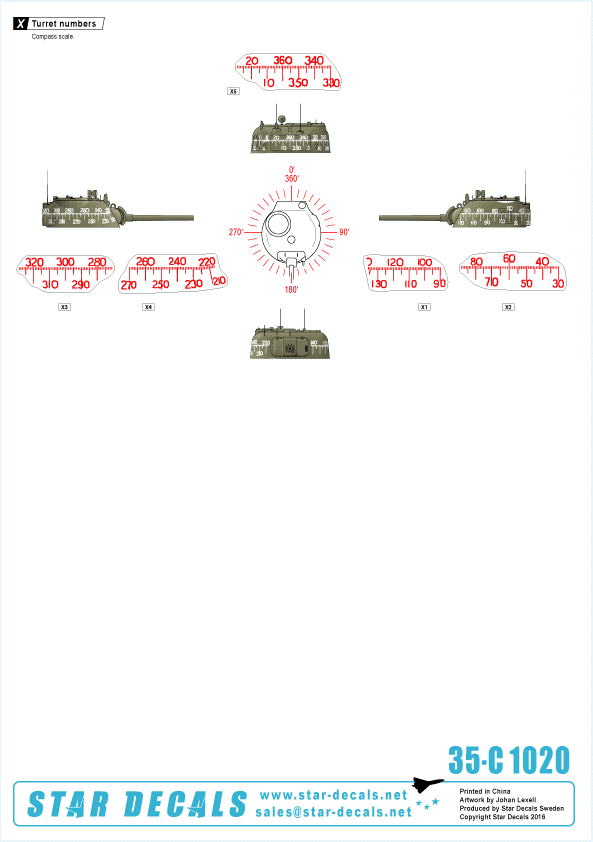 Star Decals 35-C1020 RMASG Shermans 1/35