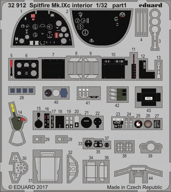 Eduard 32912 Spitfire Mk. IXc interior REVELL 1/32
