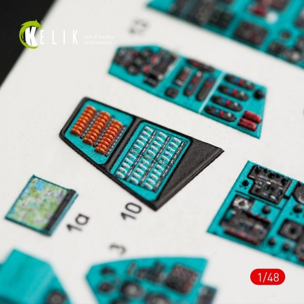 KELIK K48024 MI-24P INTERIOR 3D DECALS FOR ZVEZDA KIT 1/48