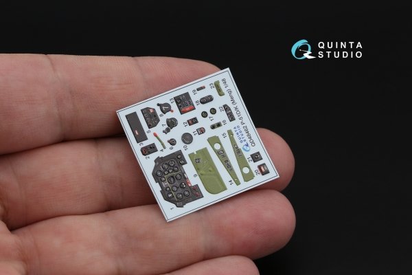 Quinta Studio QD48462 P-51D/K 3D-Printed coloured Interior on decal paper (Meng) 1/48