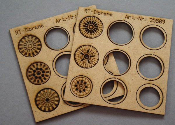RT-Diorama 35589 Round manhole cover 1/35
