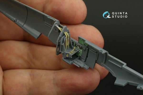 Quinta Studio QD72043 Spitfire Mk.VIII 3D-Printed &amp; coloured Interior on decal paper (Eduard) 1/72