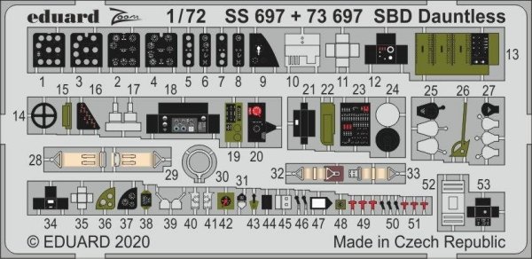 Eduard SS697 SBD Dauntless 1/72 HASEGAWA