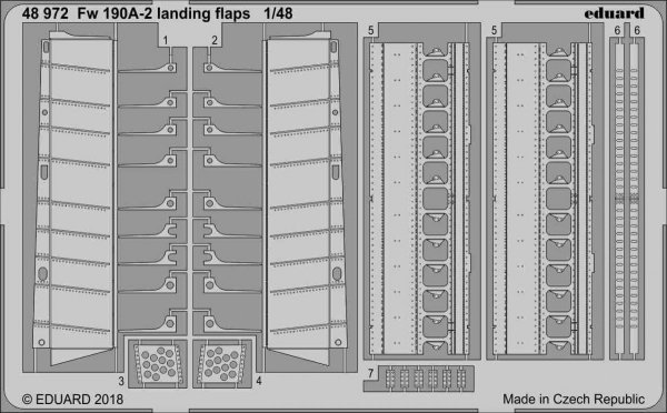 Eduard 48972 Fw 190A-2 landing flaps EDUARD 1/48