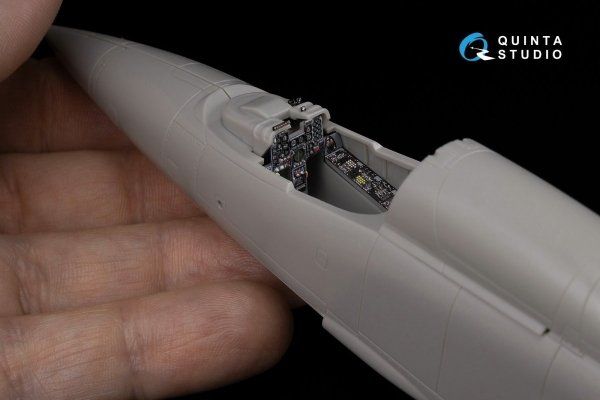 Quinta Studio QD48064 Mitsubishi F-1 3D-Printed &amp; coloured Interior on decal paper (Hasegawa) 1/48