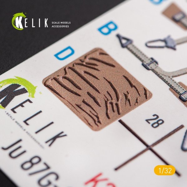 KELIK K32016 JUNKERS JU 87 D/G STUKA - INTERIOR 3D DECAL FOR TRUMPETER KIT 1/32