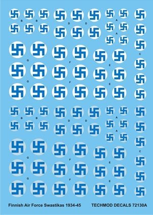 Techmod 72130 - Finnish Air Force Swastikas and Serials 1934-45 (1:72)