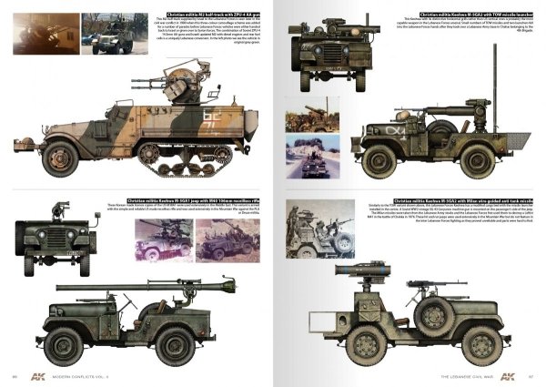 AK Interactive AK285 WARS IN LEBANON VOL. 2 – MODERN CONFLICTS PROFILE GUIDE VOL. II