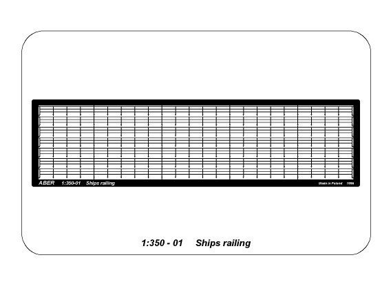 Aber 350-01 Ships railing (1:350)