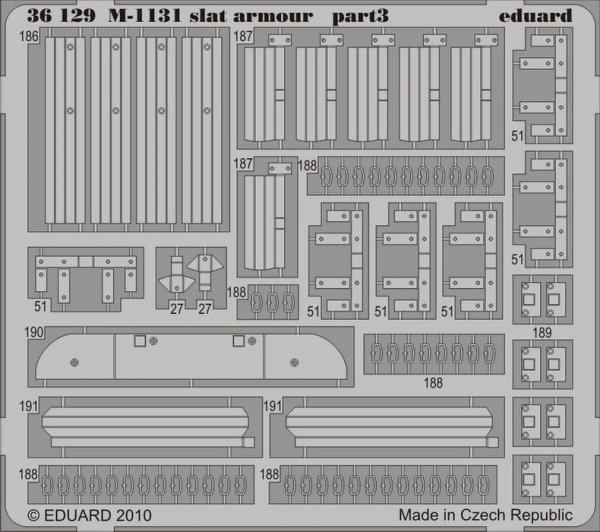 Eduard 36129 M-1131 slat armour 1/35 Trumpeter