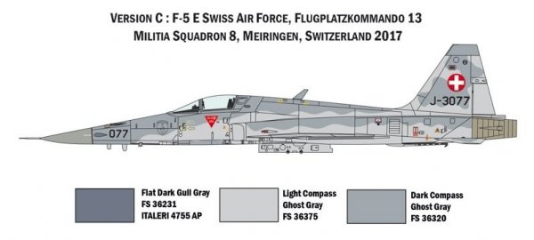 Italeri 1420 F-5E Swiss Air Force 1/72