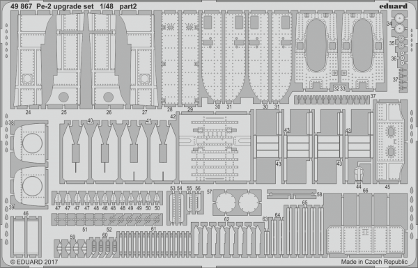 Eduard 49867 Pe-2 upgrade set EDUARD 1/48