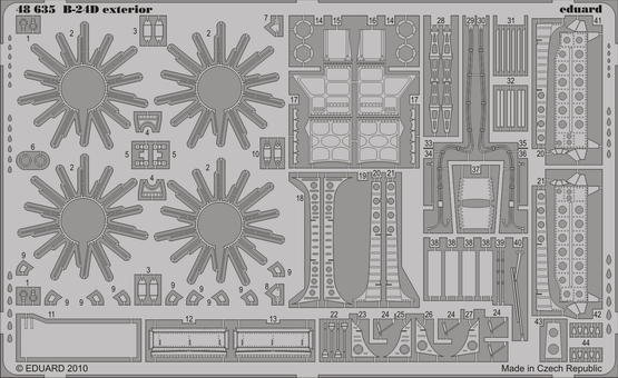 Eduard 48635 B-24D exterior REVELL/MONOGRAM (1:48)