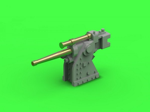 Master SM-350-102 Francuskie działo szkoleniowe 90mm model 1935 – używane na okrętach klasy Richelieu i Dunkerque – (elementy żywiczne, metalowe i blaszka fototrawiona) – (4 szt.) (1:350)