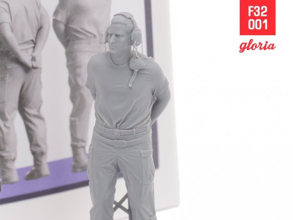 Gloria F32001 Ground Crew US Air Force vol.1 3D Printed Figures 1/32