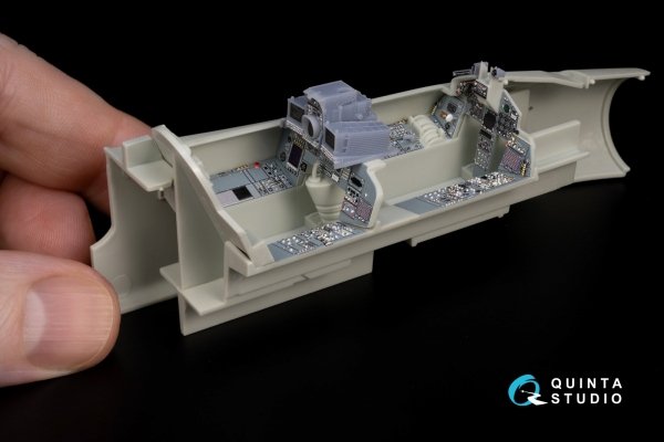 Quinta Studio QD+48264 Tornado ECR Italian 3D-Printed &amp; coloured Interior on decal paper (Revell) (with 3D-printed resin parts) 1/48