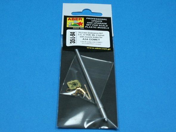 Aber 35L-094 Tank gun barrel for british A34 Comet (1:35)	