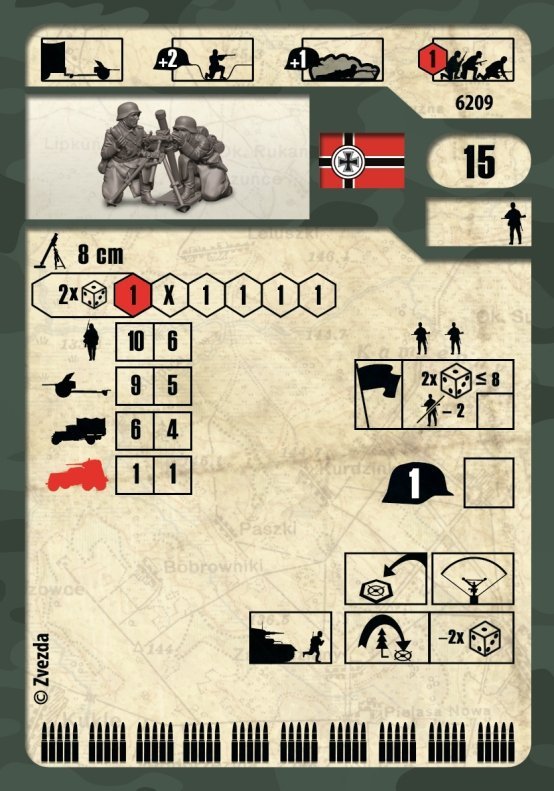  Zvezda 6209 German 81-mm mortar with crew 1941-1945 (winter uniform) 1/72