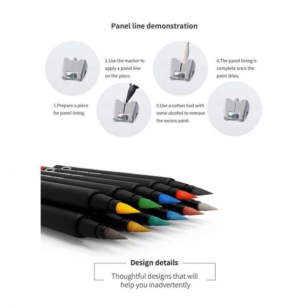 DSPIAE MKM-03 Metallic Red Soft Tipped Marker Pen