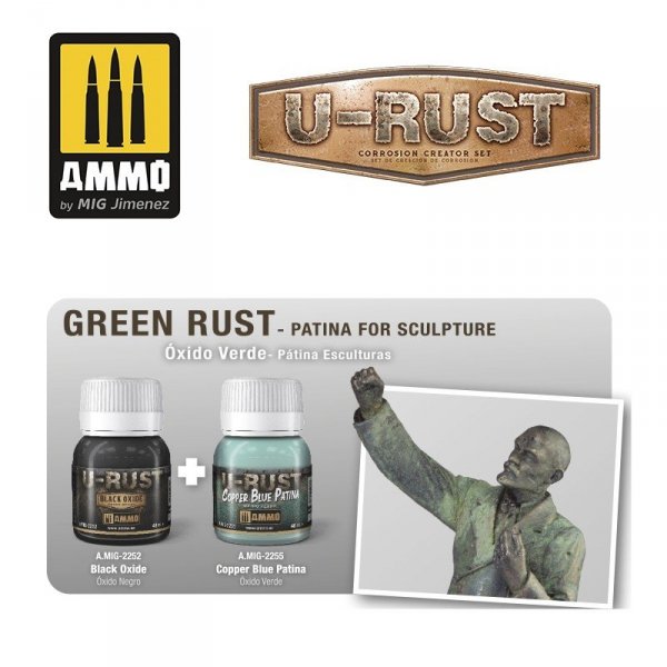 Ammo of Mig 2255 U-RUST COPPER BLUE PATINA (40ml)
