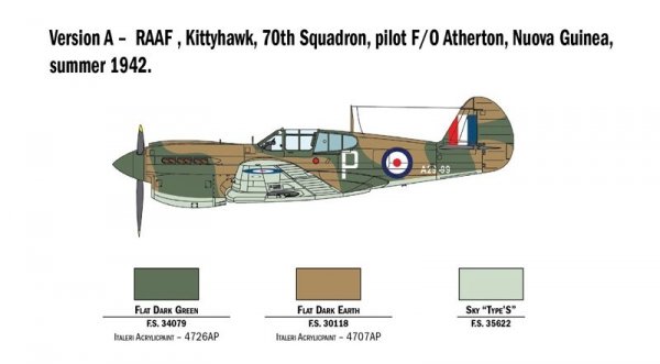 Italeri 2795 P-40 E/K KITTYHAWK 1/48