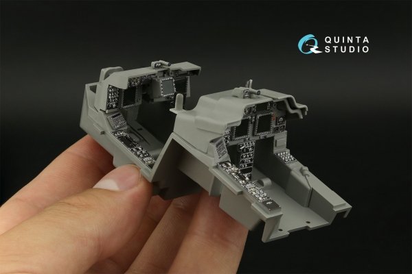 Quinta Studio QDS-35104 AH-64DI Saraf 3D-Printed &amp; coloured Interior on decal paper (Takom) (Small version) 1/35