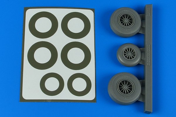 Aires 4867 B-26K Invader wheels paint masks late 1/48 ICM