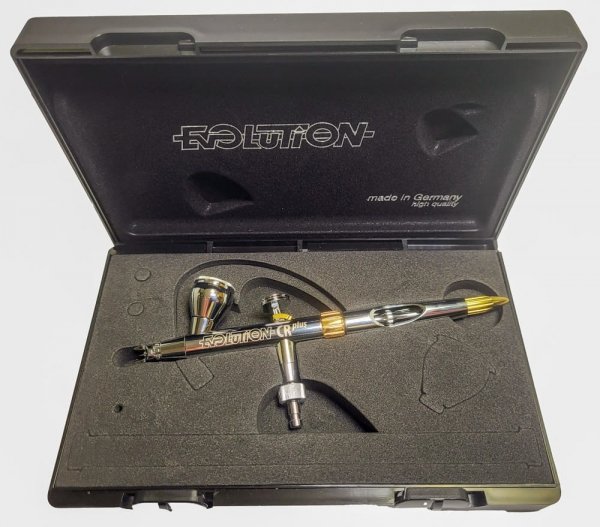 Harder &amp; Steenbeck 121233 Aerograf Evolution CR Plus 2024 2w1 (dysza 0,28mm + 0,45 mm)