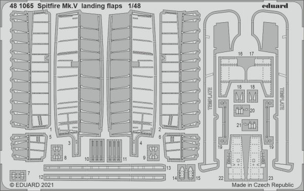 Eduard 481065 Spitfire Mk.V landing flaps EDUARD 1/48