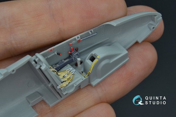 Quinta Studio QD48162 He 162 3D-Printed &amp; coloured Interior on decal paper (Dragon) 1/48