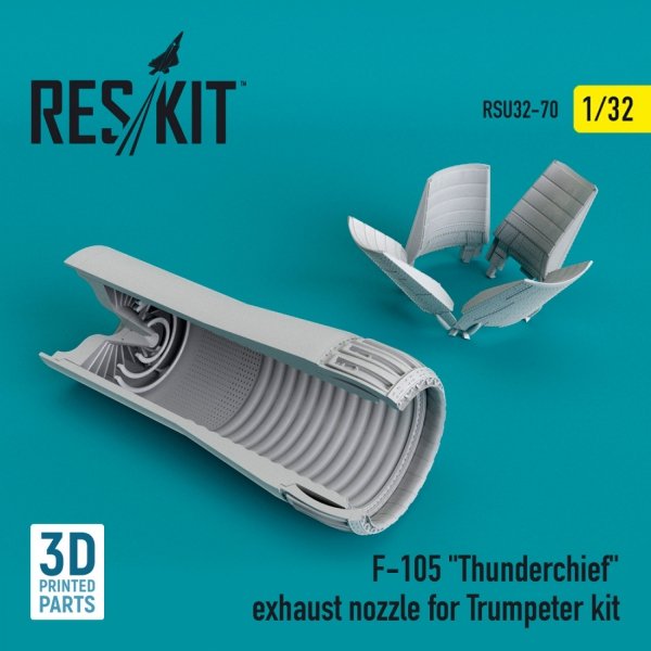 RESKIT RSU32-0070 F-105 &quot;THUNDERCHIEF&quot; EXHAUST NOZZLE FOR TRUMPETER KIT 1/32