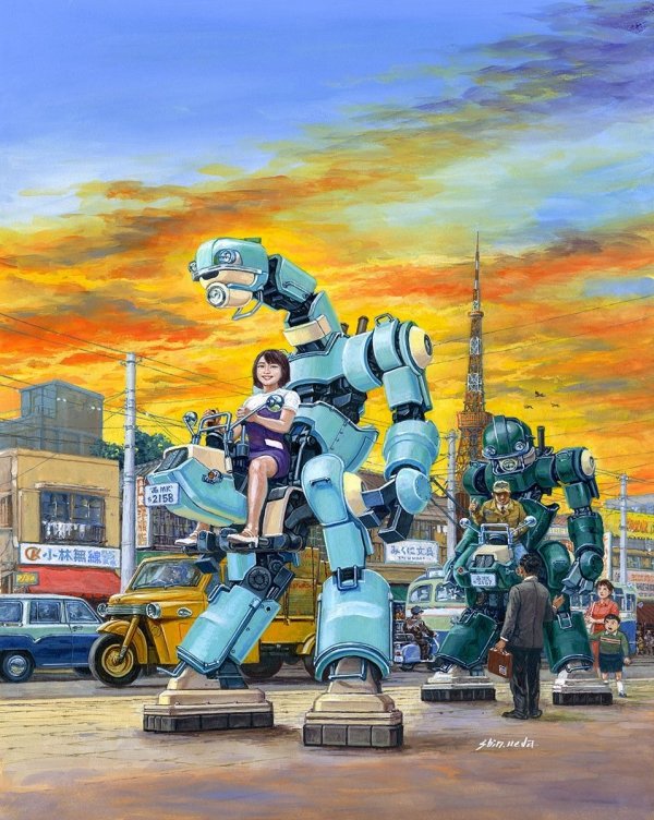 Hasegawa CW21 MechatroCHUBU 01 No.01 &quot;LIGHT GREEN &amp; GREEN&quot; (2 kits in the box) 1/35