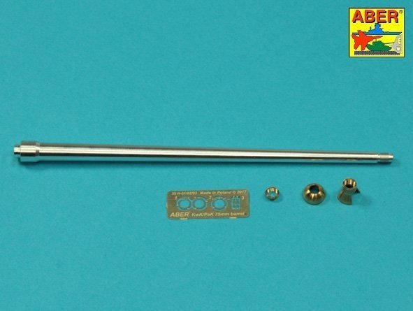Aber 35L-304 Lufa 7,5cm z jednokomorowym hamulcem wylotowym do niemieckiego czołgu Tiger I, Ausf.H2 1/35