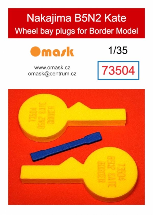 Omask 73504 Nakajima B5N2 Kate wheel bay plugs (for Border Model) 1/35