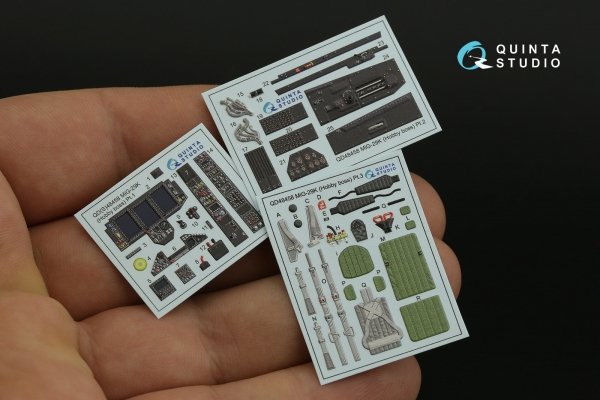 Quinta Studio QD48453 MiG-17F 3D-Printed coloured Interior on decal paper (AMMO/Kinetic) 1/48