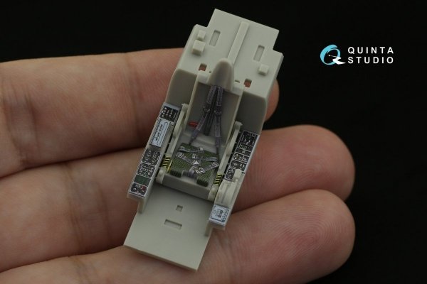Quinta Studio QD48211 F-5E-3 Tiger II 3D-Printed &amp; coloured Interior on decal paper ( AFV Club ) 1/48