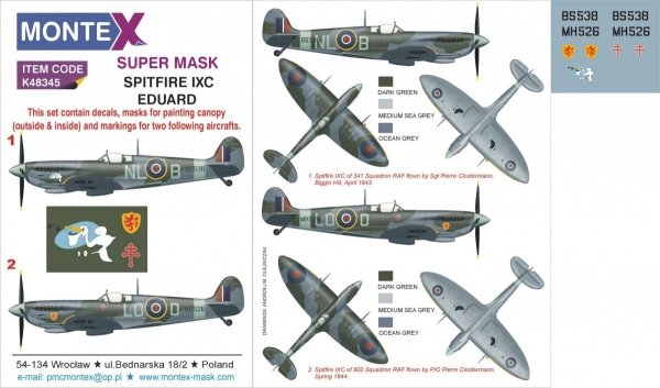 Montex K48345 SPITFIRE IXC 1/48