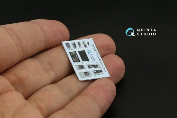Quinta Studio QD72066 F-35B 3D-Printed &amp; coloured Interior on decal paper (Academy) 1/72
