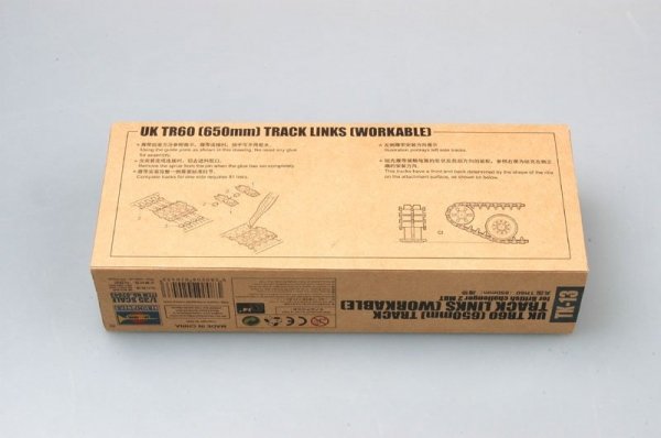Trumpeter 02043 UK TR60 (650mm) track for British challenger 2 MBT (1:35)